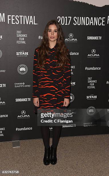 Actress Laia Costa attends the 'Newness' Premiere on day 7 of the 2017 Sundance Film Festival at Eccles Center Theatre on January 25, 2017 in Park...