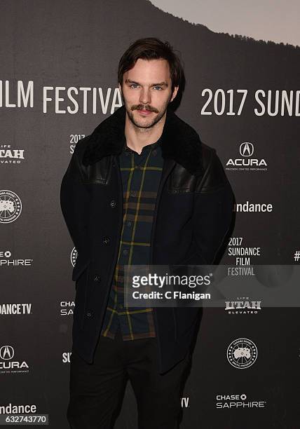 Actor Nicholas Hoult attends the 'Newness' Premiere on day 7 of the 2017 Sundance Film Festival at Eccles Center Theatre on January 25, 2017 in Park...
