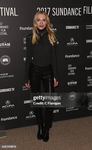 Actress Emily Ruhl attends the 'Newness' Premiere on day 7 of the 2017 Sundance Film Festival at Eccles Center Theatre on January 25, 2017 in Park...