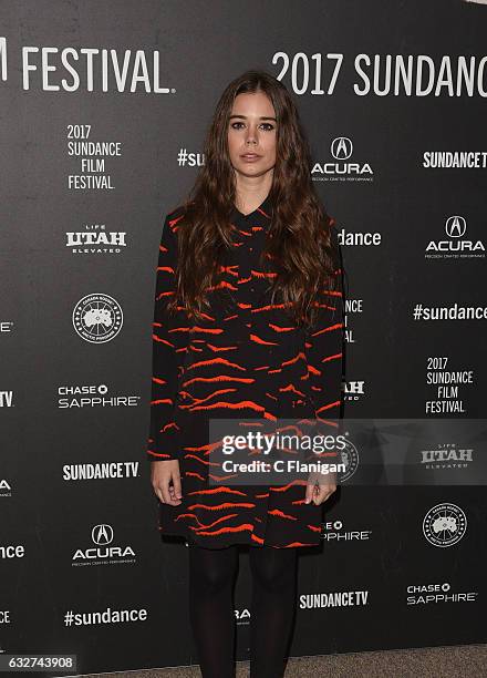 Actress Laia Costa attends the 'Newness' Premiere on day 7 of the 2017 Sundance Film Festival at Eccles Center Theatre on January 25, 2017 in Park...