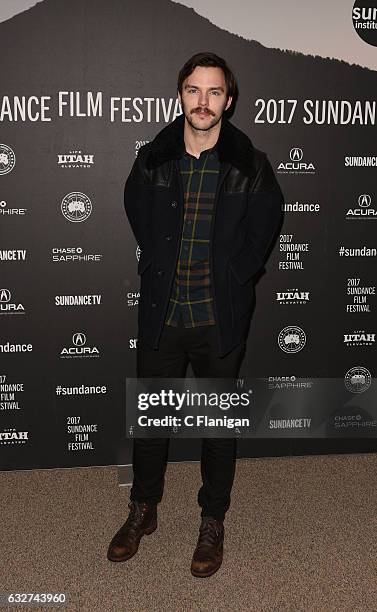 Actor Nicholas Hoult attends the 'Newness' Premiere on day 7 of the 2017 Sundance Film Festival at Eccles Center Theatre on January 25, 2017 in Park...