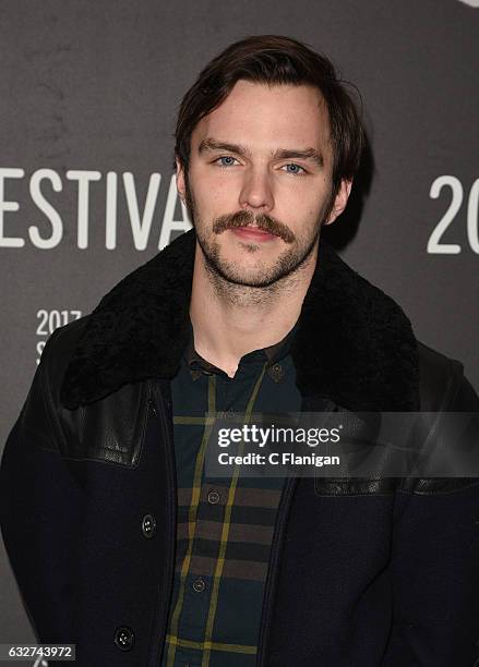 Actor Nicholas Hoult attends the 'Newness' Premiere on day 7 of the 2017 Sundance Film Festival at Eccles Center Theatre on January 25, 2017 in Park...