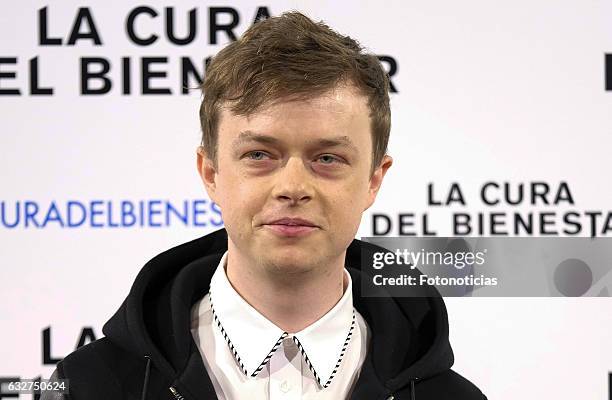 Actor Dane DeHaan attends a photocall for 'A Cure for Wellness' at The Palace Hotel on January 26, 2017 in Madrid, Spain.