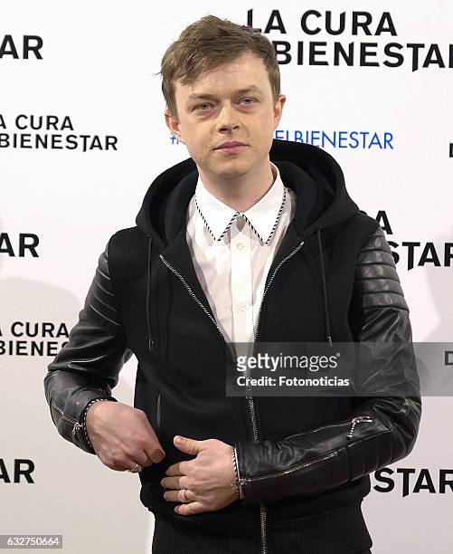 Actor Dane DeHaan attends a photocall for 'A Cure for Wellness' at The Palace Hotel on January 26, 2017 in Madrid, Spain.