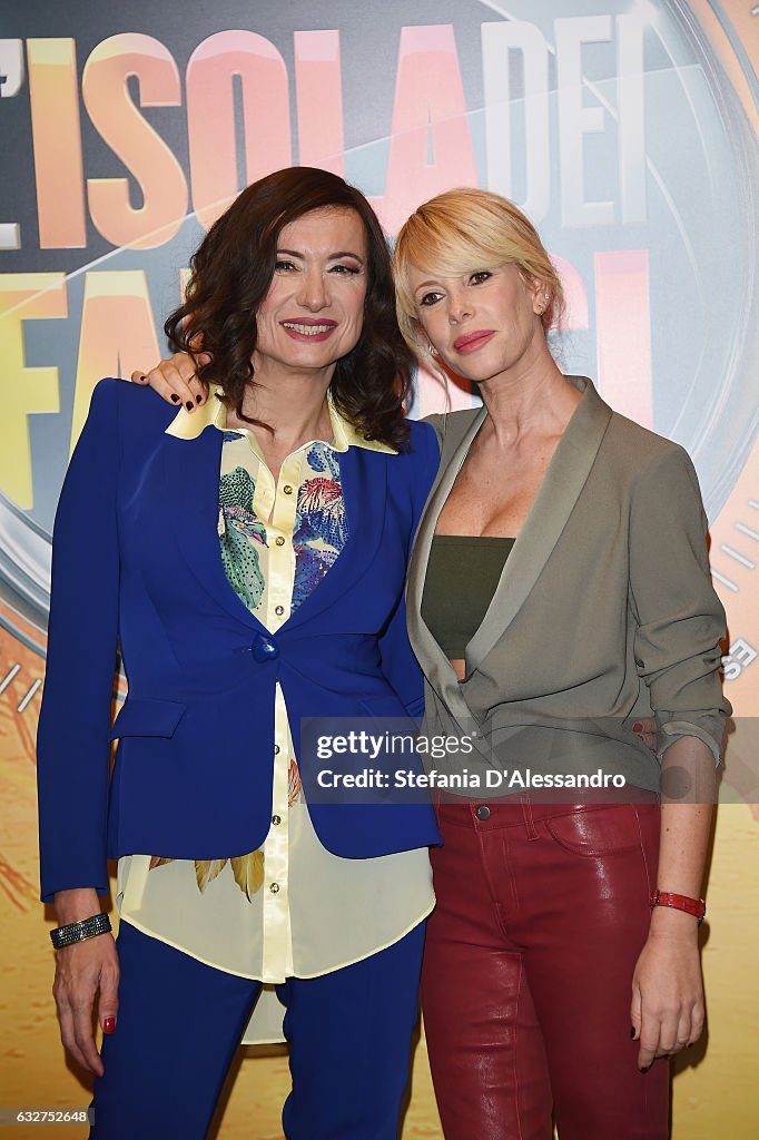 'LIsola Dei Famosi' Photocall In Milan