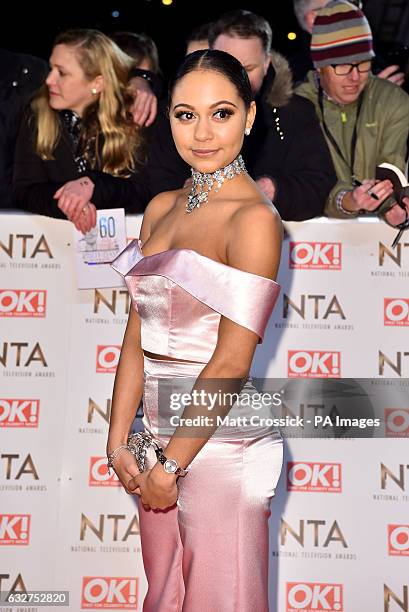 Kassius Nelson attending the National Television Awards 2017 at the O2, London