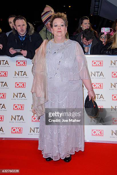 Anne Hegerty attends the National Television Awards on January 25, 2017 in London, United Kingdom.