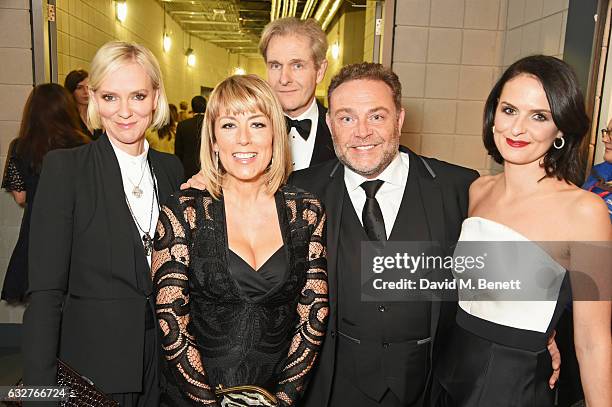 Hermione Norris, Fay Ripley, Robert Bathurst, John Thomson and Leanne Best attend the National Television Awards cocktail reception at The O2 Arena...