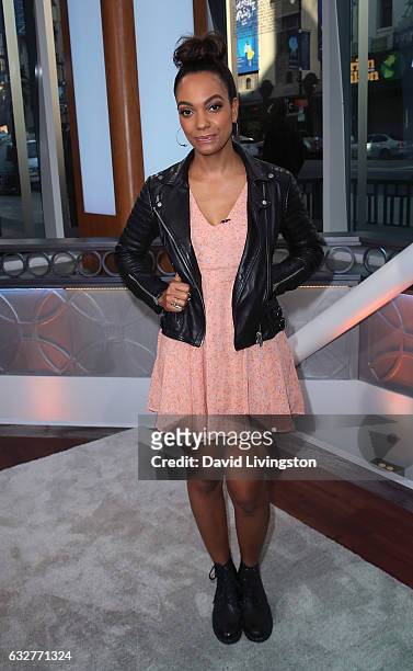 Actress Lyndie Greenwood visits Hollywood Today Live at W Hollywood on January 26, 2017 in Hollywood, California.