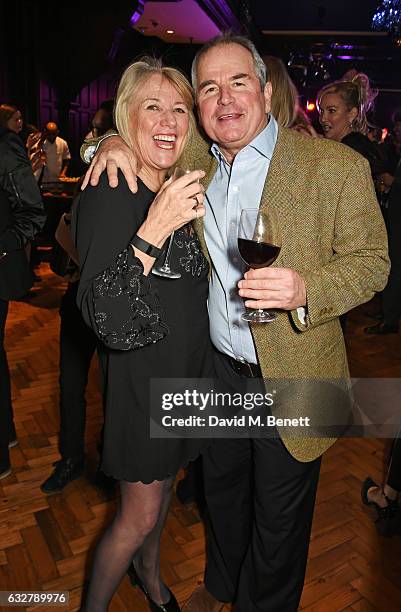 Lindsay Lamb and Alan Lamb attend the launch of new luxury hotel The LaLit London on January 26, 2017 in London, England.