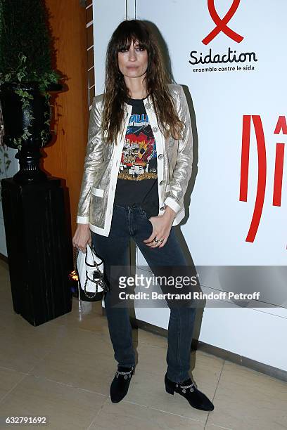 Caroline de Maigret attends the Sidaction Gala Dinner 2017 - Haute Couture Spring Summer 2017 show as part of Paris Fashion Week on January 26, 2017...