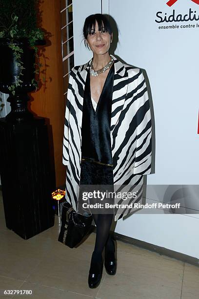 Stylist of Lanvin Women, Bouchra Jarrar attends the Sidaction Gala Dinner 2017 - Haute Couture Spring Summer 2017 show as part of Paris Fashion Week...