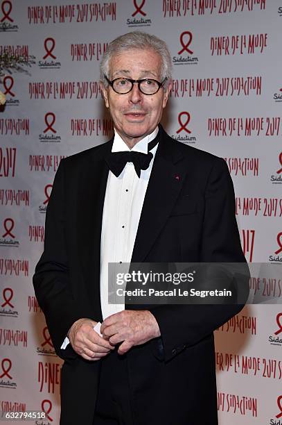 Didier Grumbach attends the Sidaction Gala Dinner 2017 - Haute Couture Spring Summer 2017 show as part of Paris Fashion Week on January 26, 2017 in...