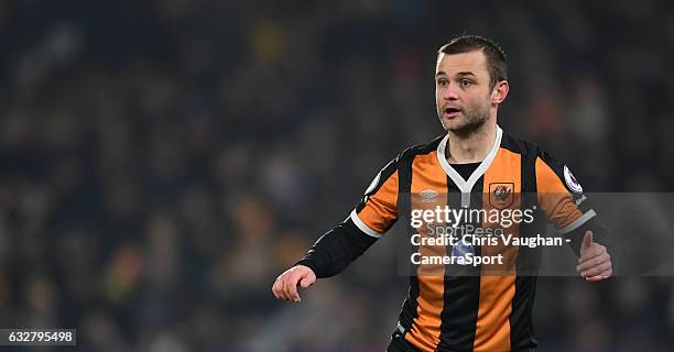 Hull City's Shaun Maloney during the EFL Cup Semi-Final Second Leg match between Hull City v Manchester United at KCOM Stadium on January 26, 2017 in...