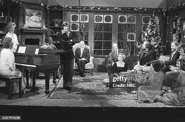 Pictured: Host John Davidson's family, Actress/ Spouse Jackie Miller, Host John Davidson, Actor Victor Bruno, Actress Florence Henderson and Musical...