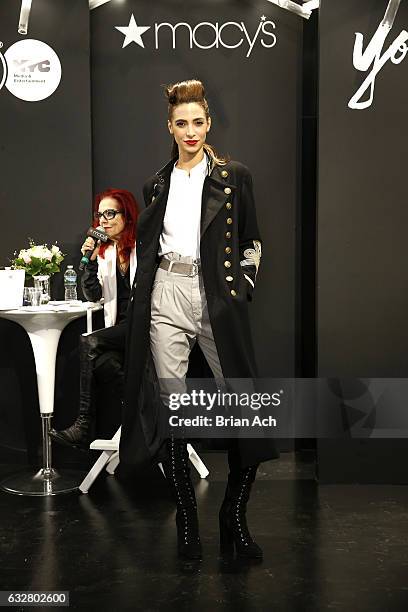 Model walks the runway as Macy's celebrates the 50th Anniversary of the Mayor's Office Of Media And Entertainment with fashion show curated by...