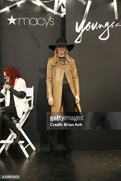 Model walks the runway as Macy's celebrates the 50th Anniversary of the Mayor's Office Of Media And Entertainment with fashion show curated by...