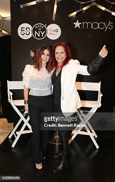 Costume designers Jacqueline Demeterio and Patricia Field attend the Macy's CelebratesThe 50th Anniversary Of The Mayor's Office Of Media And...