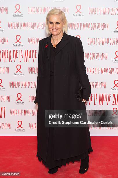 Maria Grazia Chiuiri attends the Sidaction Gala Dinner 2017 as part of Paris Fashion Week on January 26, 2017 in Paris, France.
