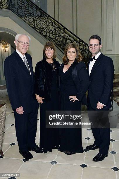 Michael Towbes, Anne Towbes, Jennifer Smith Hale and Michael Smith attend PSLA partners with Carolina Herrera for Winter Gala on January 26, 2017 in...