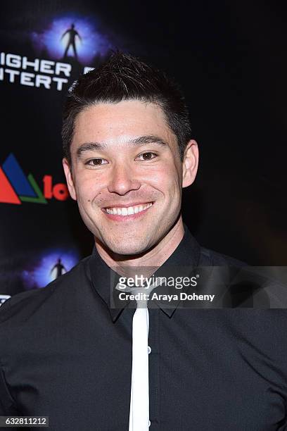 Yosh attends the "Ancient Tomorrow" movie premiere at Ahrya Fine Arts Movie Theater on January 26, 2017 in Beverly Hills, California.