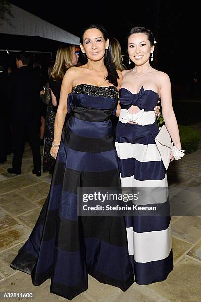 Goldston and Christine Chiu attend PSLA partners with Carolina Herrera for Winter Gala on January 26, 2017 in Beverly Hills, California.