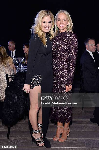 Mary Alice Haney and Shannon Rotenberg attend PSLA partners with Carolina Herrera for Winter Gala on January 26, 2017 in Beverly Hills, California.