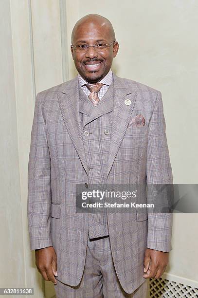 Mike Gibson attends PSLA partners with Carolina Herrera for Winter Gala on January 26, 2017 in Beverly Hills, California.