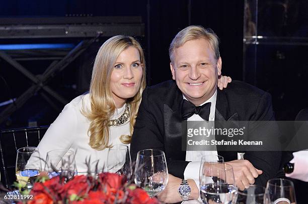 Christine Weller and Jeff Weller attend PSLA partners with Carolina Herrera for Winter Gala on January 26, 2017 in Beverly Hills, California.