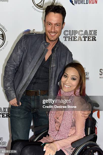 Angela Rockwood and guest attend the official launch of the E.P.I.C. Project at Cupcake Theater on January 26, 2017 in Los Angeles, California.