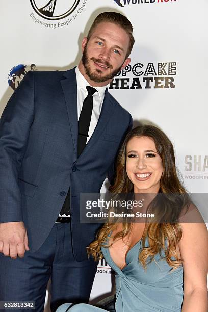 Jay Bloomfield and Chelsie Hill attend the official launch of the E.P.I.C. Project at Cupcake Theater on January 26, 2017 in Los Angeles, California.