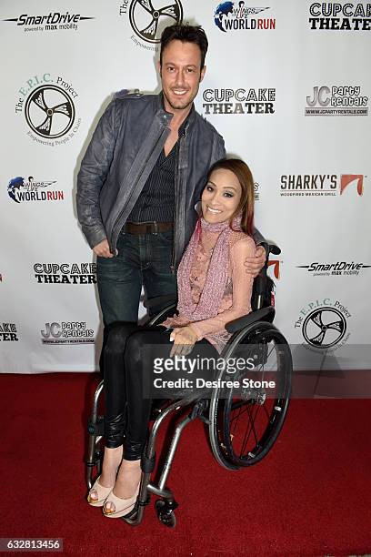 Angela Rockwood and guest attend the official launch of the E.P.I.C. Project at Cupcake Theater on January 26, 2017 in Los Angeles, California.