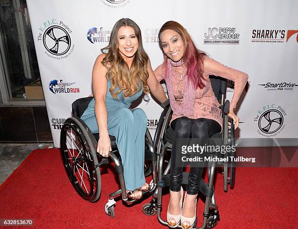 Reality TV personality Chelsie Hill and actress Angela Rockwood attend the official launch of The E.P.I.C. Project - Empowering People In Chairs at...