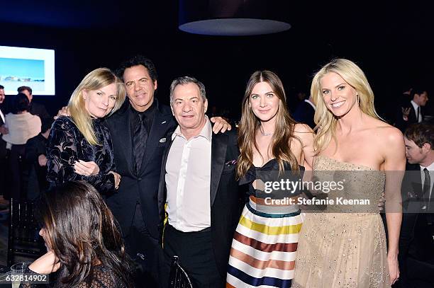 Holly Gores, Tom Gores, Rochelle Gores Fredston, Alec Gores and Kelly Gores attend PSLA partners with Carolina Herrera for Winter Gala on January 26,...