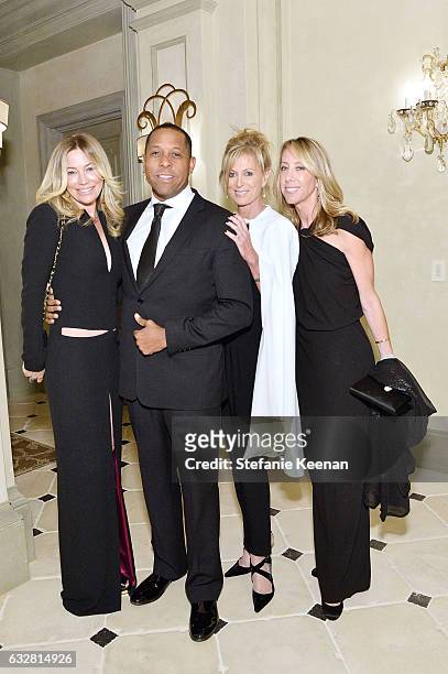 Quinn Ezralow, Tony Brown, Cece Feiler, and Eve Gerber attend PSLA partners with Carolina Herrera for Winter Gala on January 26, 2017 in Beverly...