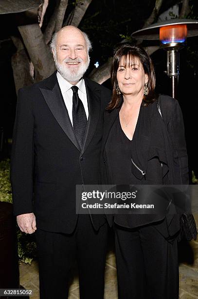 Rob Reiner and Michelle Reiner attend PSLA partners with Carolina Herrera for Winter Gala on January 26, 2017 in Beverly Hills, California.