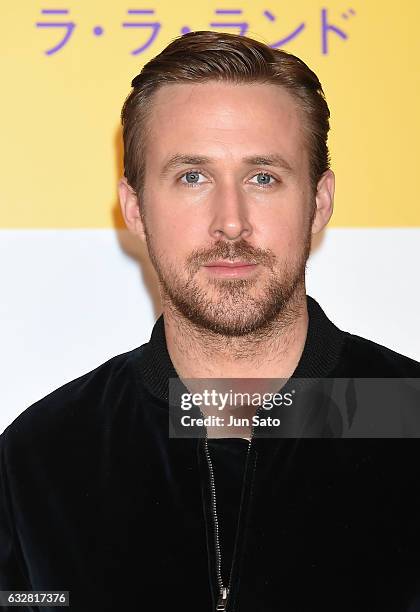 Actor Ryan Gosling attends the press conference for the Japan premiere of 'La La Land' at The Ritz-Carlton on January 27, 2017 in Tokyo, Japan.
