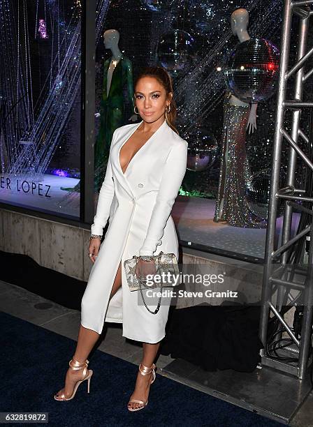 Jennifer Lopez And Giuseppe Zanotti Celebrate Their New Shoe Collaboration at Neiman Marcus on January 26, 2017 in Beverly Hills, California.