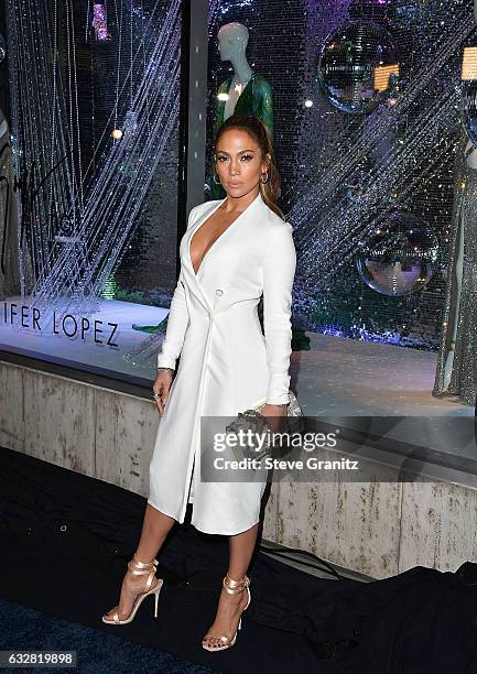 Jennifer Lopez And Giuseppe Zanotti Celebrate Their New Shoe Collaboration at Neiman Marcus on January 26, 2017 in Beverly Hills, California.