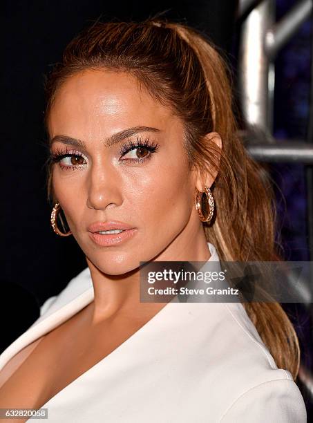 Jennifer Lopez And Giuseppe Zanotti Celebrate Their New Shoe Collaboration at Neiman Marcus on January 26, 2017 in Beverly Hills, California.