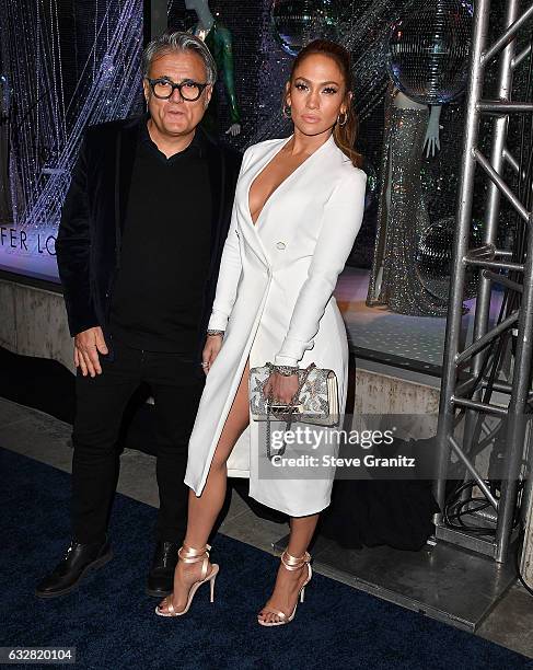 Jennifer Lopez And Giuseppe Zanotti Celebrate Their New Shoe Collaboration at Neiman Marcus on January 26, 2017 in Beverly Hills, California.