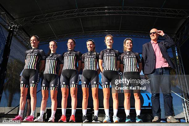 3rd Cadel Evans Great Ocean Road Race 2017 / Teams Presentation Team Drops / Ann-Sophie DUYCK / Alice BARNES / Susanna ZORZI / Anna CHRISTIAN /...