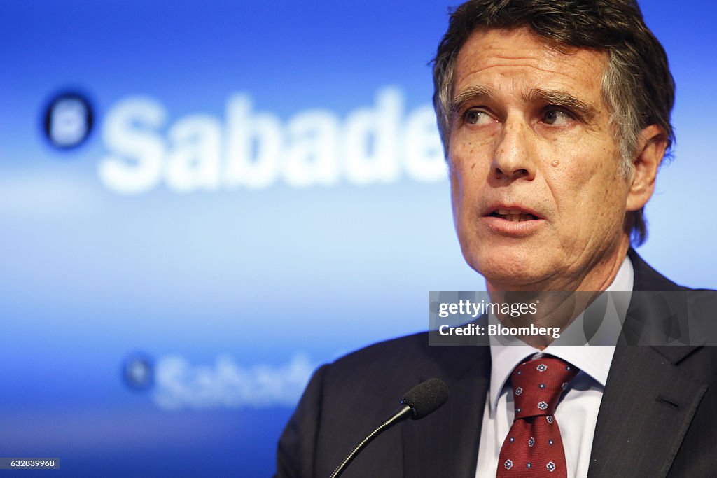 Banco de Sabadell SA Chief Executive Officer Jaime Guardiola Earnings News Conference