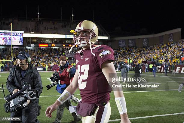 Boston College QB Matt Ryan walking off field after game vs Florida State at Alumni Stadium. Chestnut Hill, MA 11/4/2007 CREDIT: Heinz Kluetmeier