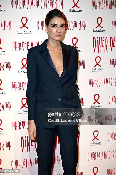 Leila Yavari attends the Sidaction Gala Dinner 2017 as part of Paris Fashion Week on January 26, 2017 in Paris, France.