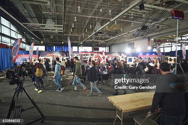 View of atmosphere during "America's Got Talent" Season 12 open call auditions at Queens College on January 27, 2017 in the Queens borough of New...