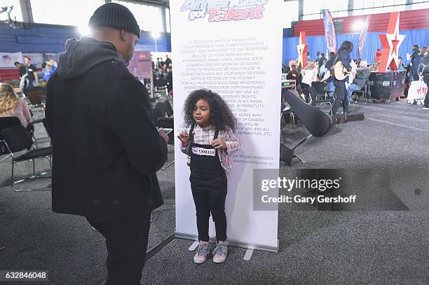 View of atmosphere during "America's Got Talent" Season 12 open call auditions at Queens College on January 27, 2017 in the Queens borough of New...