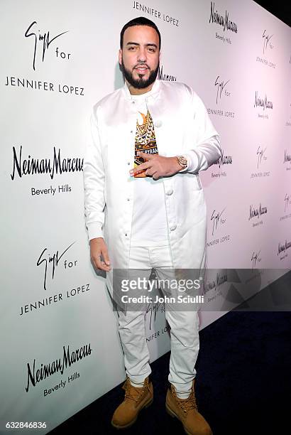 French Montana attends the Giuseppe for Jennifer Lopez Launch at Neiman Marcus Beverly Hills on January 26, 2017 in Beverly Hills, California.