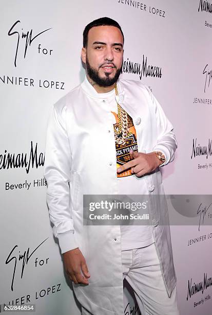 French Montana attends the Giuseppe for Jennifer Lopez Launch at Neiman Marcus Beverly Hills on January 26, 2017 in Beverly Hills, California.