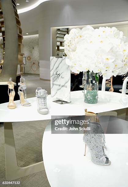 View of the atmosphere at the Giuseppe for Jennifer Lopez Launch at Neiman Marcus Beverly Hills on January 26, 2017 in Beverly Hills, California.